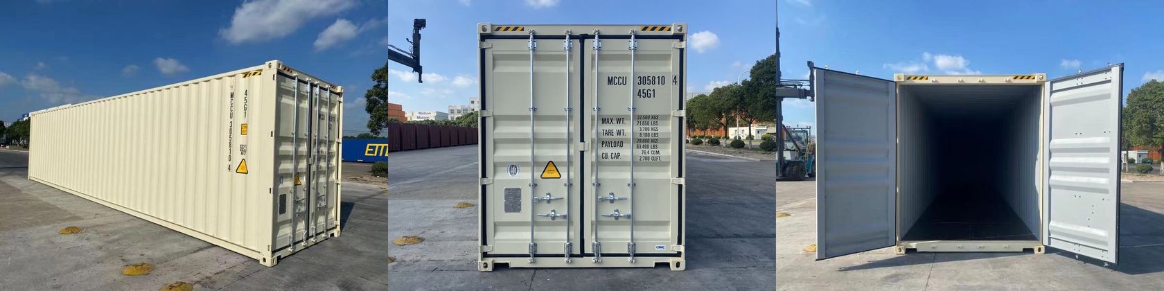 新品40フィートハイキューブコンテナ