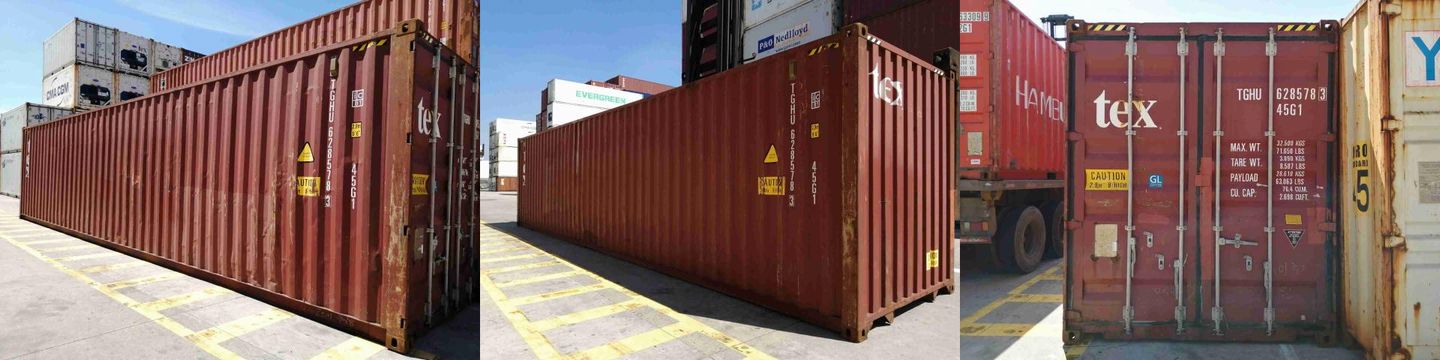 カーゴワーシー中古40フィートハイキューブコンテナ