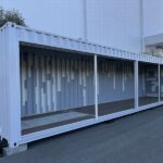 フルシャッター付き中古40フィートコンテナ