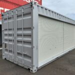 フルシャッター付き中古20フィートコンテナ